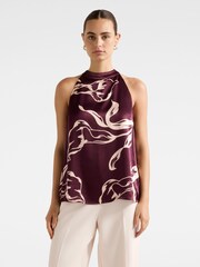 Forever New Purple Harriet Halter Neck Top - Image 1 of 5