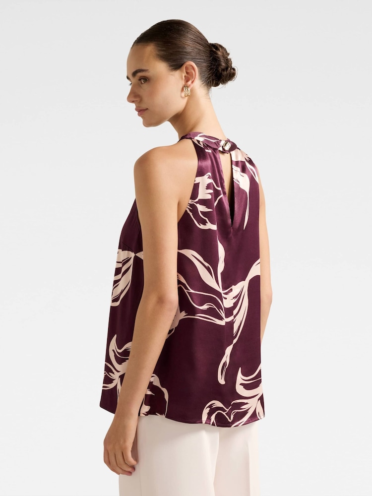 Forever New Purple Harriet Halter Neck Top - Image 2 of 5 Forever New Purple Harriet Halter Neck Top - Image 2 of 5
