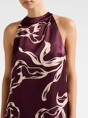 Forever New Purple Harriet Halter Neck Top - Image 3 of 5
