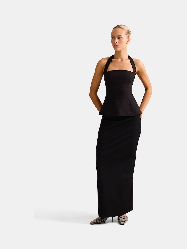 Forever New Black Kendall Halter Neck Top - Image 5 of 5 Forever New Black Kendall Halter Neck Top - Image 5 of 5