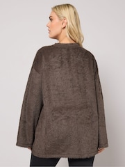 Marrón - Yours Curve Eyelash Jumper - Imagen 2 de 5