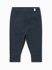 أزرق - MORI Supersoft Ribbed Stretch Comfy Baby Leggings - صورة 1 من 1