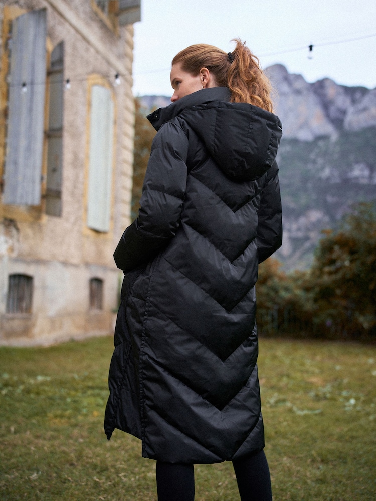 Seraphine Black Long 3-In-1 Maternity & Babywearing Puffa Coat - Image 8 of 8 Seraphine Black Long 3-In-1 Maternity & Babywearing Puffa Coat - Image 8 of 8