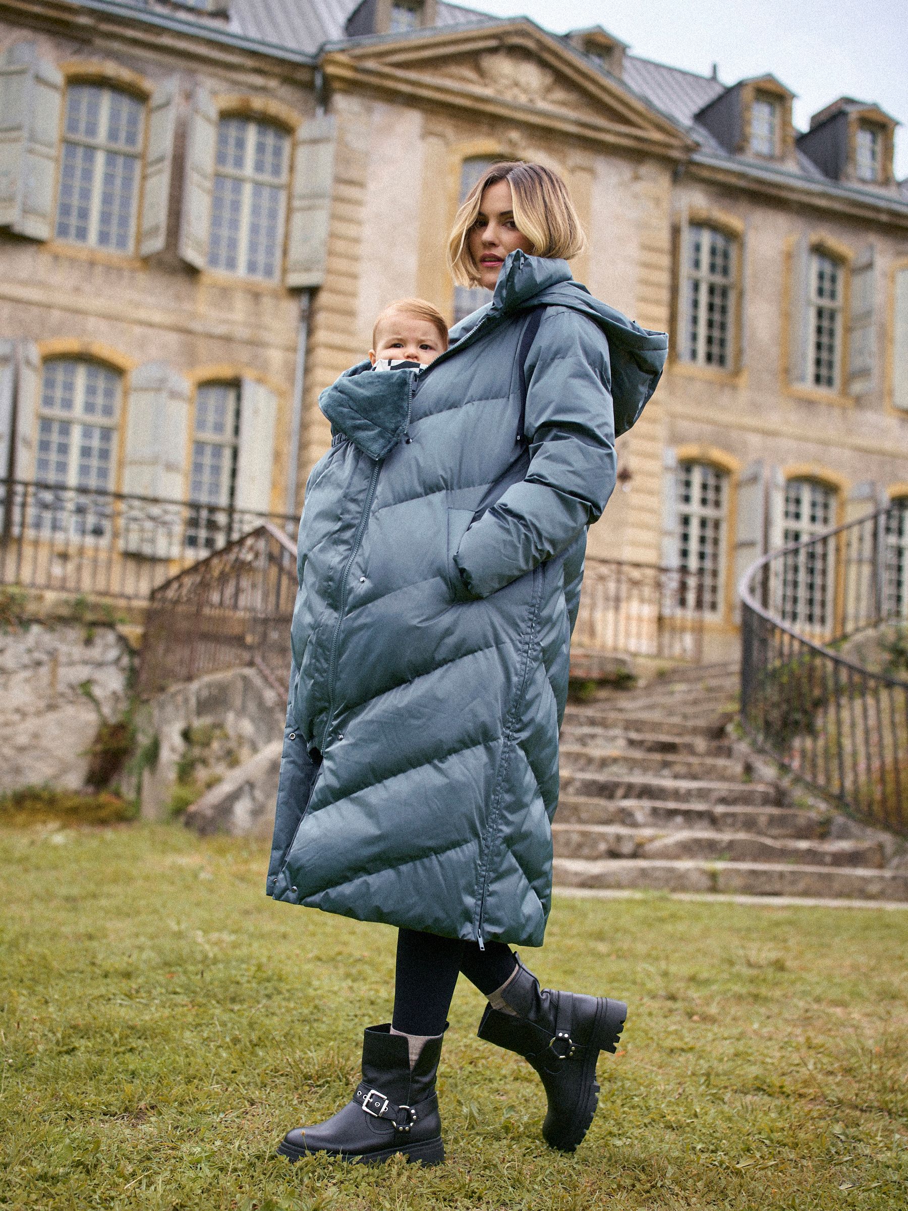 その他ブランド / seraphine/コート/--/ポリエステル/NVY Buy Seraphine Pewter Long 3-In-1 Maternity & Babywearing Puffa