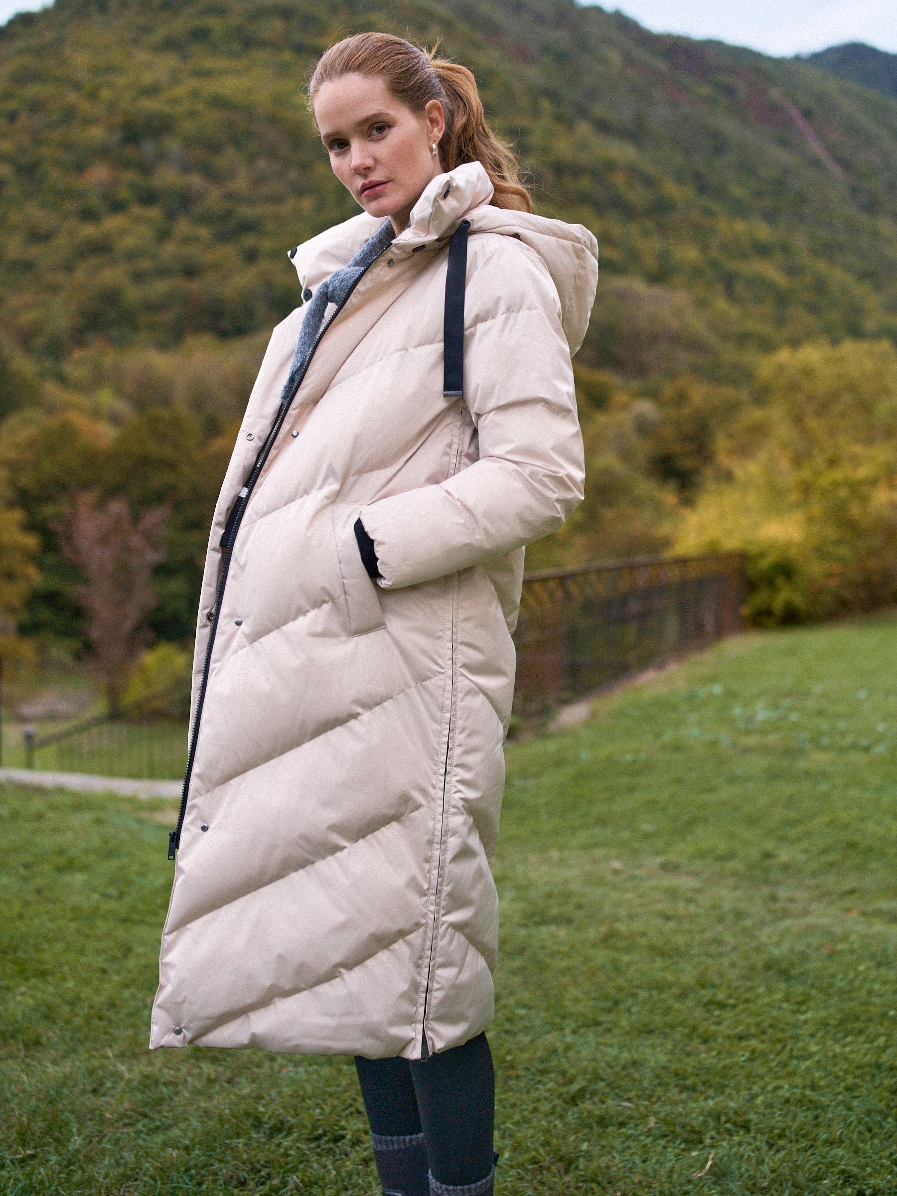 Buy Seraphine Taupe Grey Long 3-In-1 Maternity & Babywearing Puffa