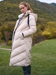 Seraphine Taupe Long 3-In-1 Maternity & Babywearing Puffa Coat - Image 5 of 8