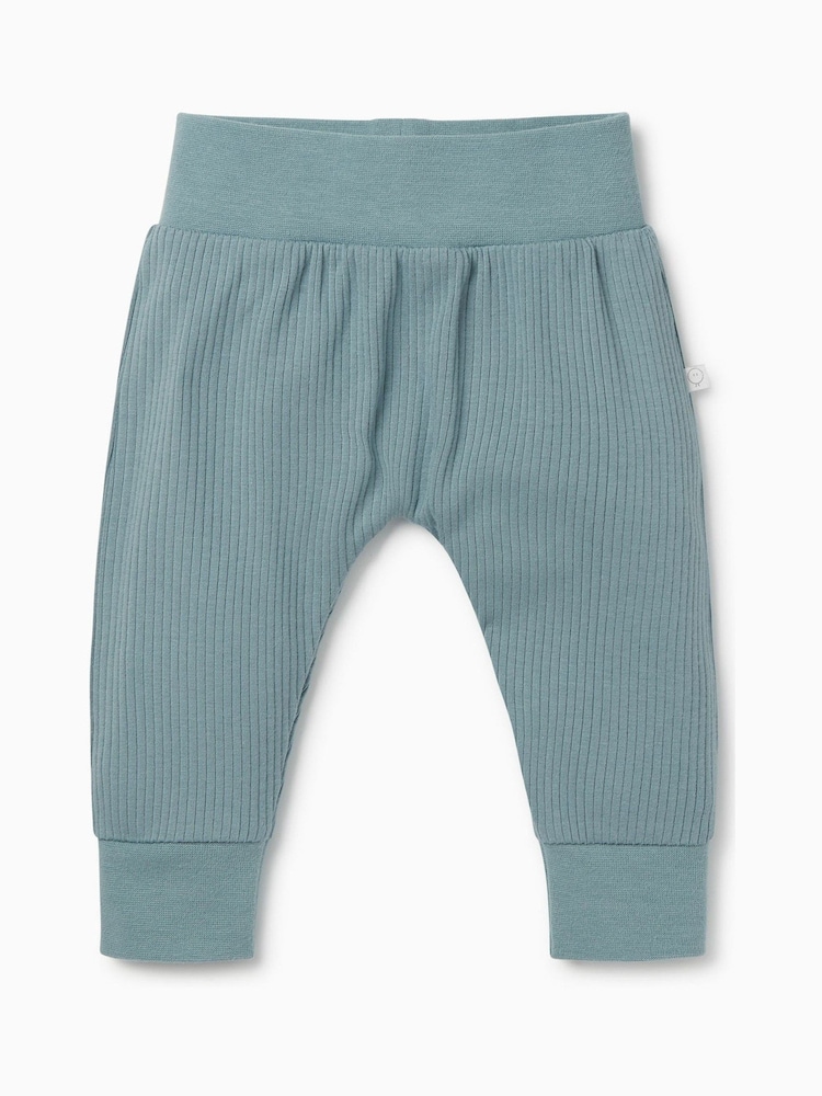 Mori Blue Comfy Ribbed Joggers - Image 3 of 3 Mori Blue Comfy Ribbed Joggers - Image 3 of 3