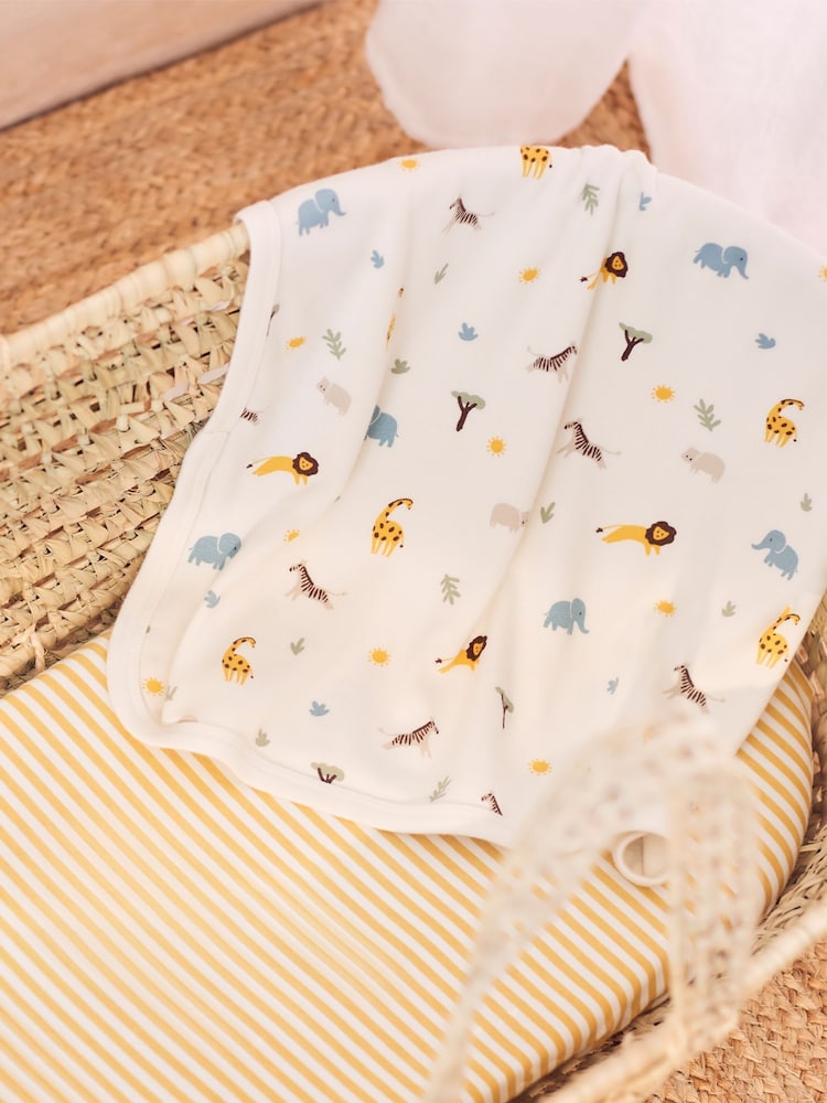Supersoft Safari Jersey Baby Blanket - Image 1 of 5 Supersoft Safari Jersey Baby Blanket - Image 1 of 5