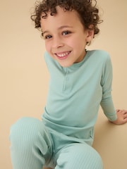 MORI Supersoft Ribbed Pyjamas Set - Image 2 of 4
