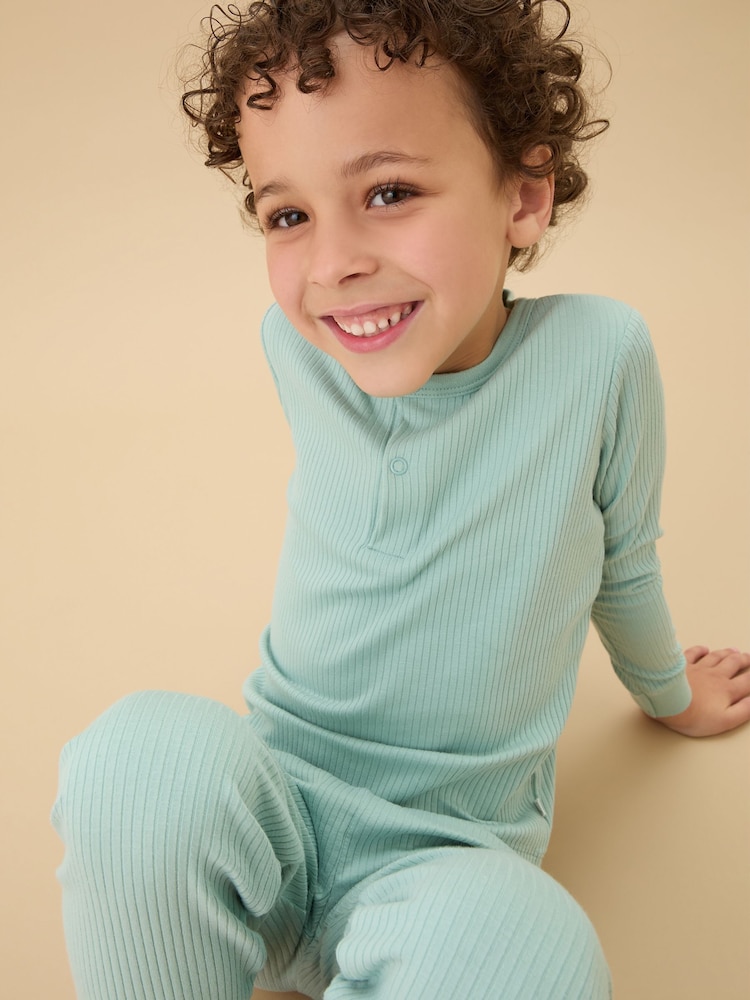 MORI Supersoft Ribbed Pyjamas Set - Image 2 of 4