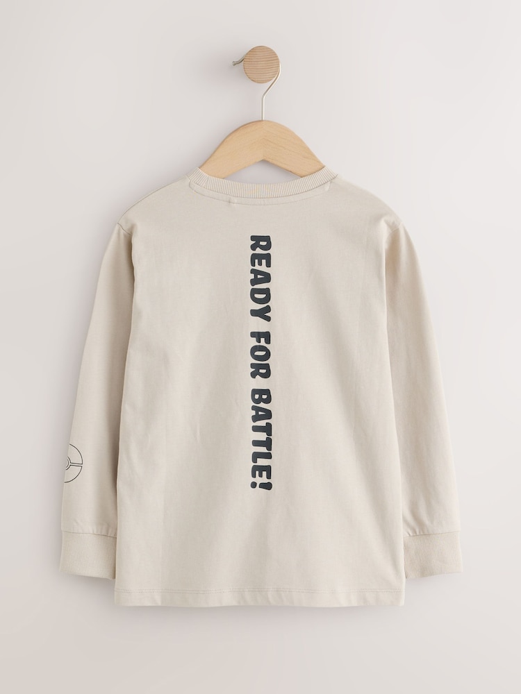 Τσιμέντου - T-shirt με πόκεμον και μακρύ μανίκι (3-16ετών) - Εικόνα 2 του 4