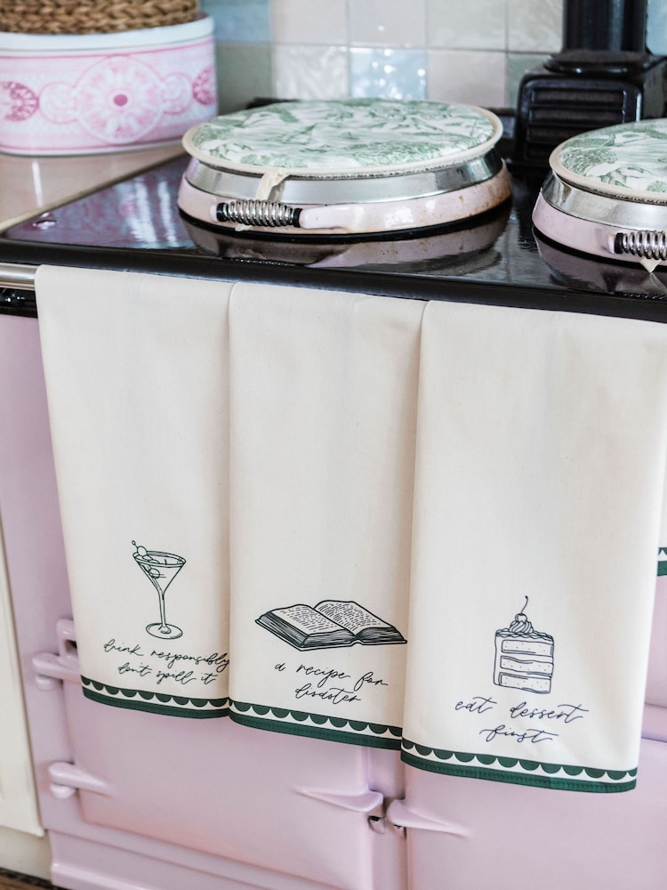 Avalon Home Green Recipe for Disaster Tea Towel - Image 6 of 6