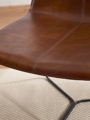 Julian Bowen Brown Tan Joren PU Leather Lounge Chair - Image 2 of 5
