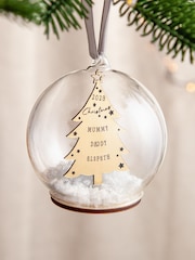 Metallic Family Christmas Tree Bauble by No Ordinary Gift - Image 1 of 4