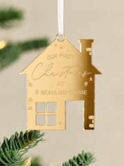 Personalised New Home Christmas Decoration by No Ordinary Gift - Image 2 of 3