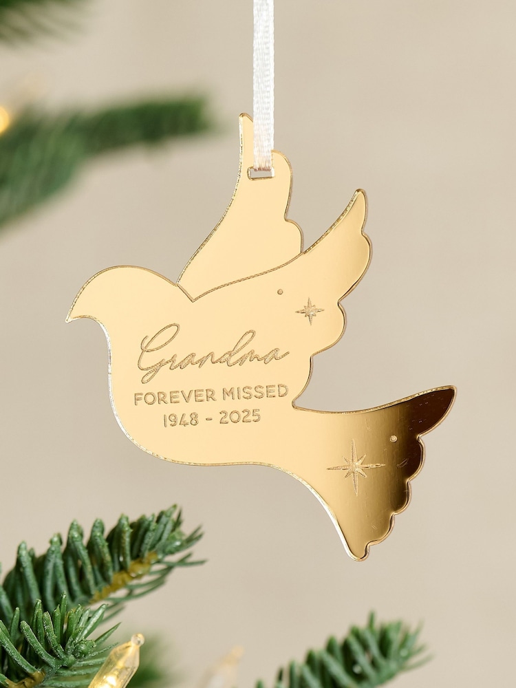 Dove Silhouette Remembrance Christmas Decoration by No Ordinary Gift - Image 2 of 2 Dove Silhouette Remembrance Christmas Decoration by No Ordinary Gift - Image 2 of 2