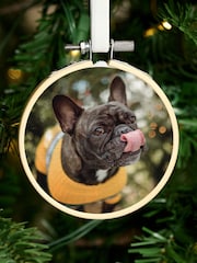 Mini Photo Hoop Dog Christmas Tree Decoration by No Ordinary Gift - Image 1 of 1
