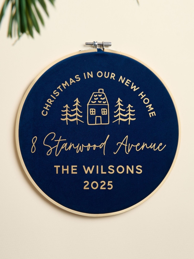 New Home at Christmas Velvet Hoop by No Ordinary Gift - Image 2 of 3