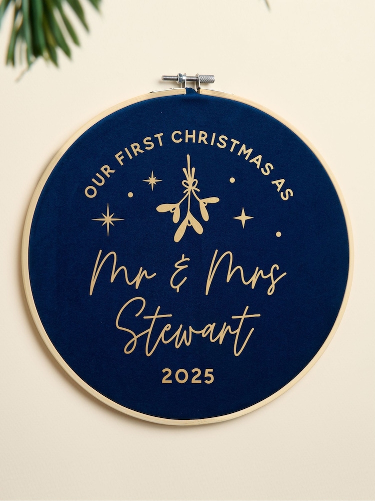 First Christmas Married Velvet Hoop by No Ordinary Gift - Image 2 of 3