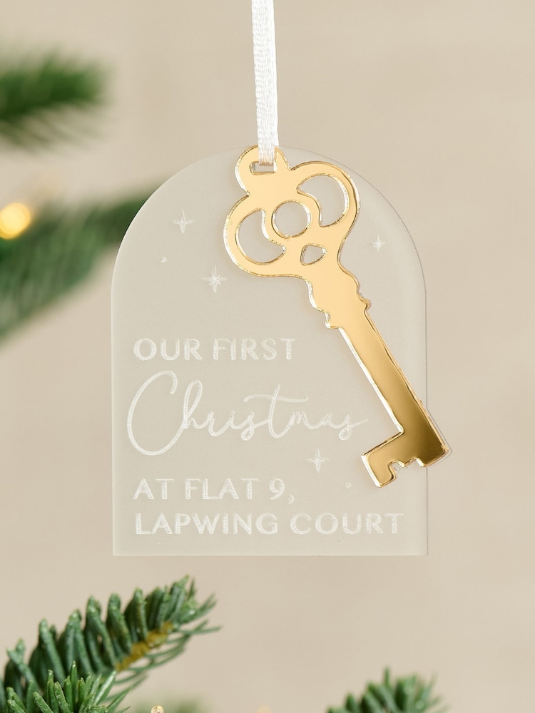 New Home Christmas Decoration with Metallic Key by No Ordinary Gift - Image 2 of 3 New Home Christmas Decoration with Metallic Key by No Ordinary Gift - Image 2 of 3