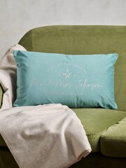 First Christmas Married Velvet Cushion by No Ordinary Gift - Image 1 of 3