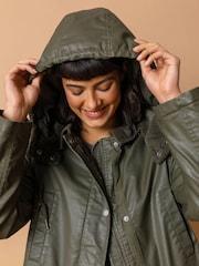Roman Casacos com Waxed Longline Hooded - Imagem 5 de 5