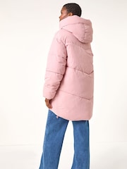 Roman Pink Oversized Padded Hooded Coat - Image 3 of 5