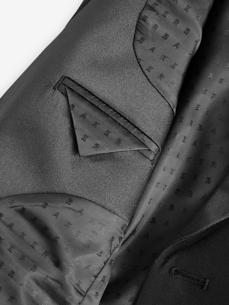 Baker by Ted Baker Black Tuxedo Suit Jacket - Image 17 of 17 Baker by Ted Baker Black Tuxedo Suit Jacket - Image 17 of 17
