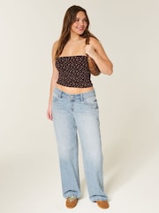 Hollister Blå Lågmidja Baggy Jeans - Bild 1 av 5