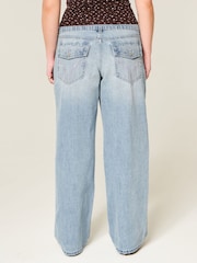 Hollister Blå Lågmidja Baggy Jeans - Bild 3 av 5