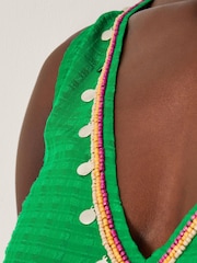 Monsoon Green Hanna Embellished Sleeveless Jumpsuit - Image 3 of 5