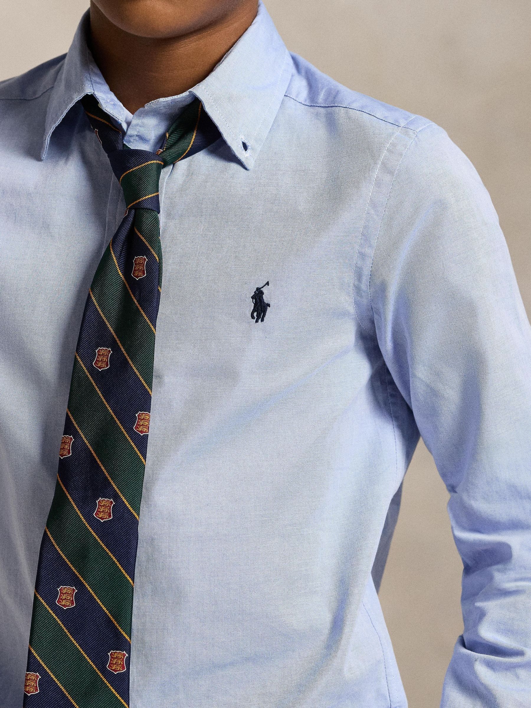 Buy Polo Ralph Lauren Blue Oxford Logo Shirt from Next Romania