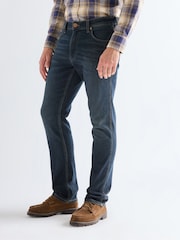 Wrangler Blue Greensboro Straight Fit Jeans - Image 1 of 8