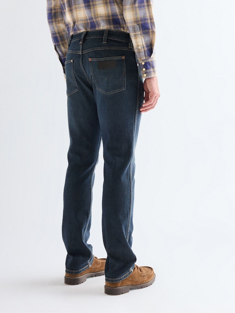 Wrangler Blue Greensboro Straight Fit Jeans - Image 2 of 8