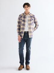 Wrangler Blue Greensboro Straight Fit Jeans - Image 3 of 8