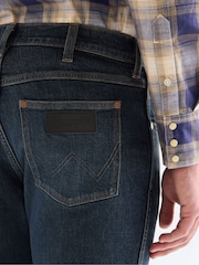 Wrangler Blue Greensboro Straight Fit Jeans - Image 5 of 8