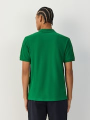Green Short Sleeve Pique Polo Shirts - Image 3 of 7