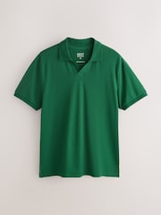 Green Short Sleeve Pique Polo Shirts - Image 5 of 7