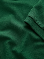 Green Short Sleeve Pique Polo Shirts - Image 7 of 7