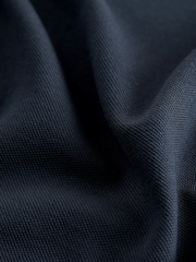 Navy Short Sleeve Pique Polo Shirt - Image 8 of 8