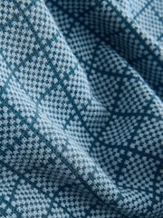 Blue Check Pattern Polo Shirt - Image 7 of 7