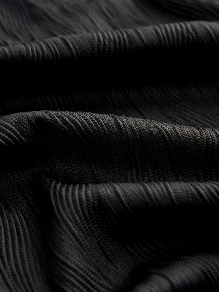 Black Smart Jaquard Polo Shirt - Image 3 of 3