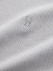 Grey Regular Fit Short Sleeve Pique Polo Shirt - Image 8 of 8