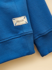 Joules Kids' Sundaze Blue Slogan Crew Neck Sweatshirt - Image 4 of 5