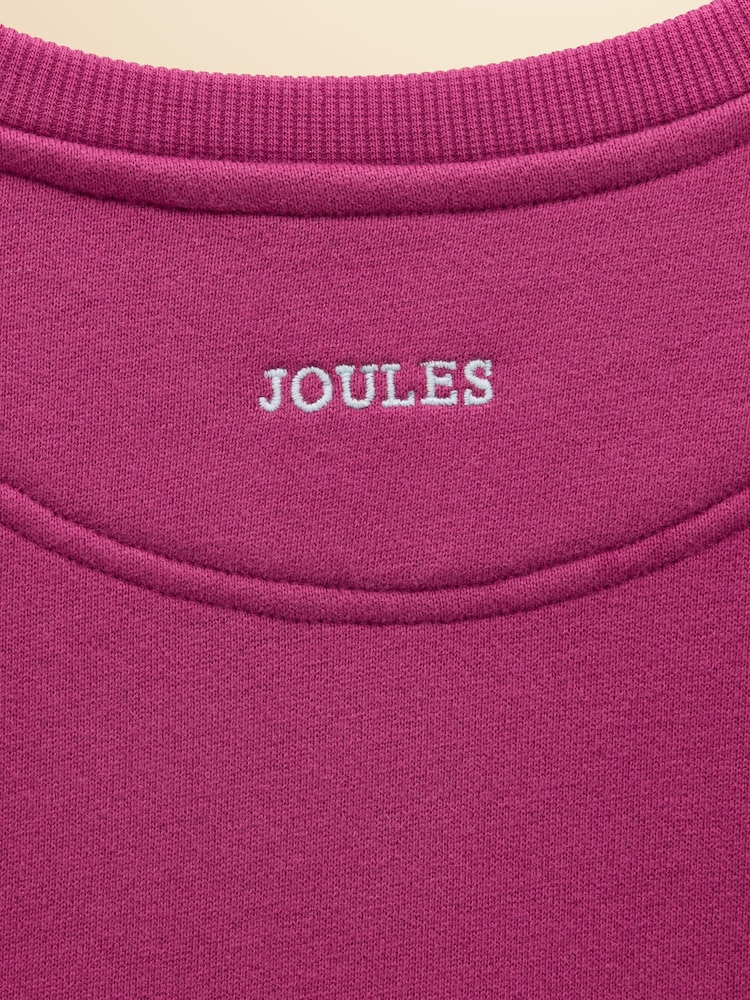 Joules Kids' Sundaze Purple Slogan Crew Neck Sweatshirt - Image 5 of 5 Joules Kids' Sundaze Purple Slogan Crew Neck Sweatshirt - Image 5 of 5