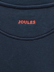 Joules Kids' Sundaze Navy Slogan Crew Neck Sweatshirt - Image 5 of 5