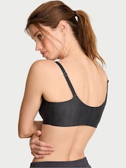 Victoria's Secret Dark Smoke Grey Shine Logo Comfort Low Support Sports Bra - Image 2 of 3