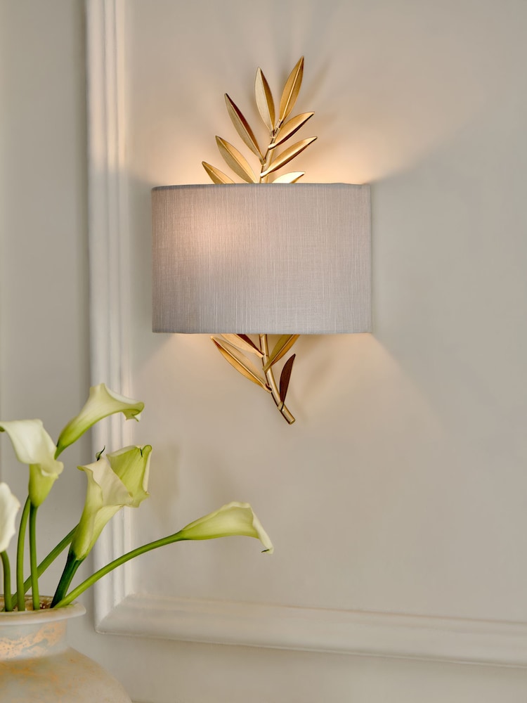 Gold Laurel Wall Light - Image 1 of 5