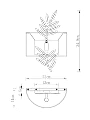 Gold Laurel Wall Light - Image 4 of 5