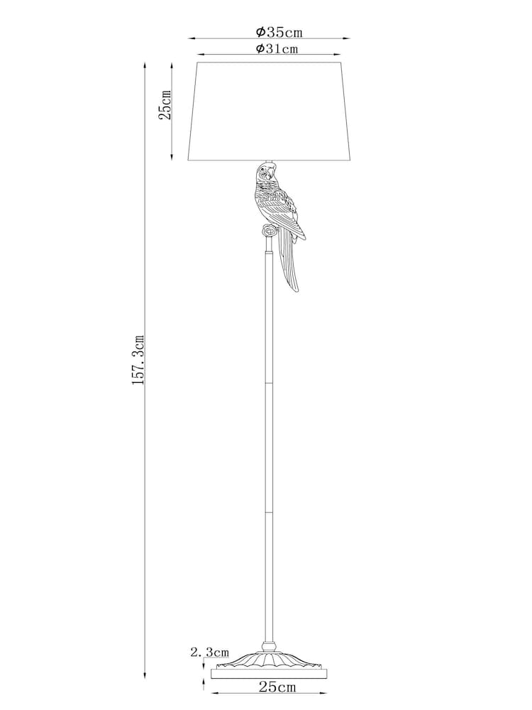 Gold Coco Cordless Floor Lamp - Image 5 of 5